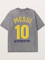 Messi 10 World Cup 2026 Washed T-shirt