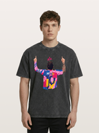 Messi No.10 Celebration Pose Washed T-shirt