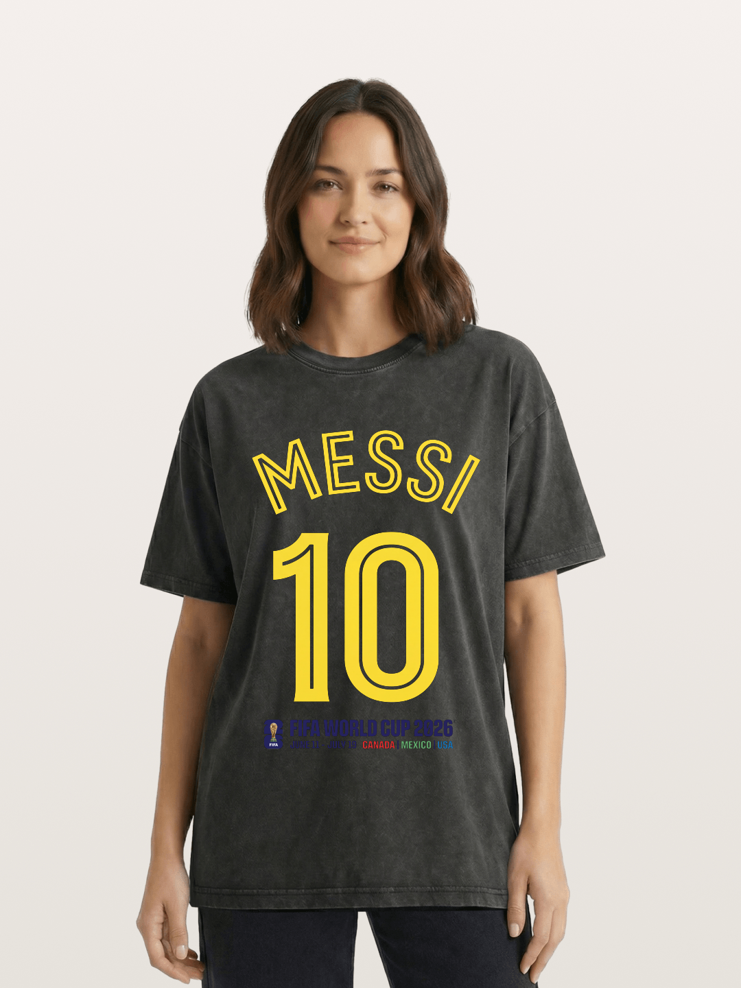 Messi 10 World Cup 2026 Washed T-shirt