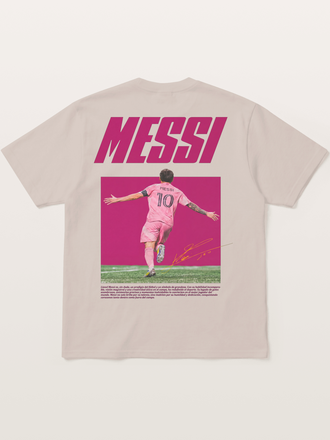 Messi Inter Miami Pink Kit Cotton T-shirt