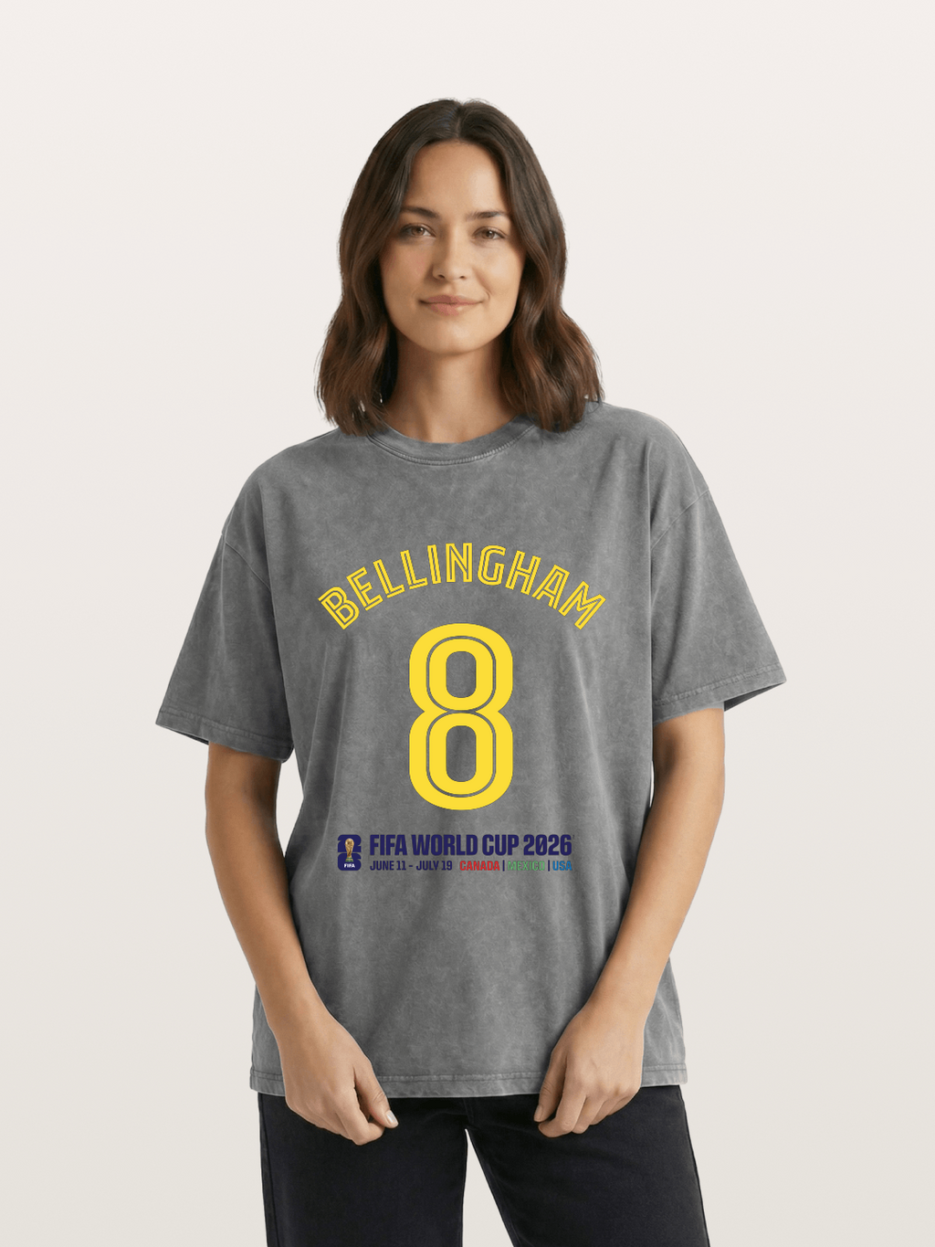 Bellingham 8 World Cup 2026 Washed T-shirt