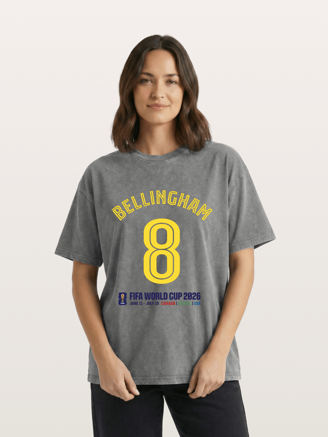 Bellingham 8 World Cup 2026 Washed T-shirt