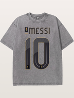Argentina 10 Messi 2026 WC Washed T-shirt
