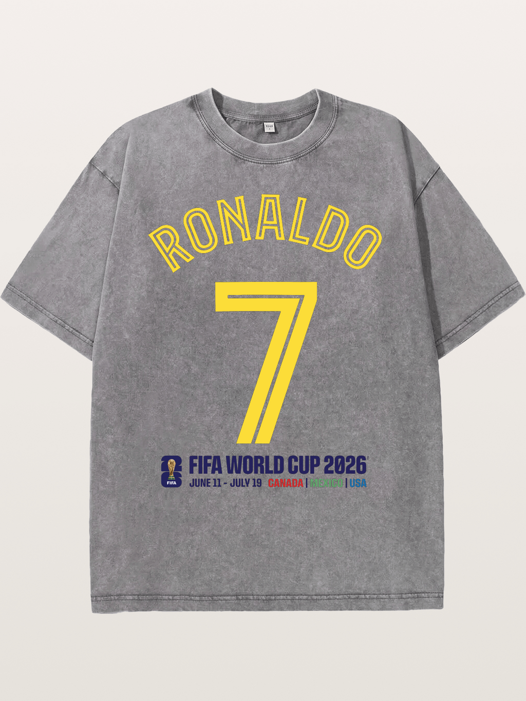 Ronaldo 7 World Cup 2026 Washed T-shirt