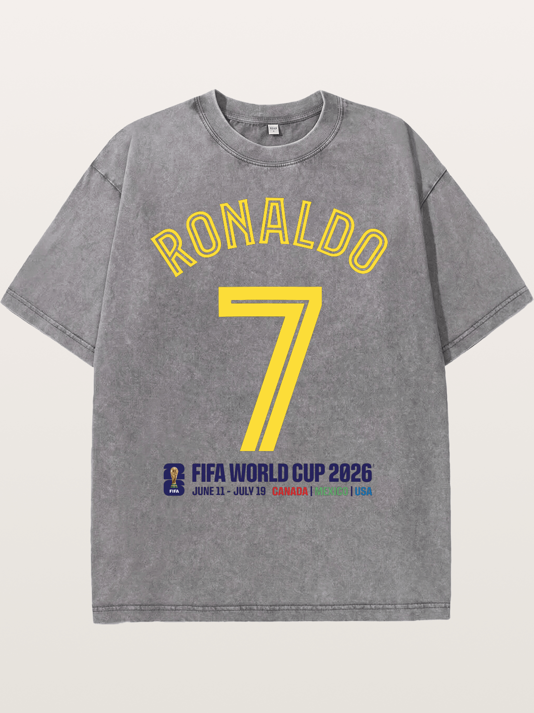 Ronaldo 7 World Cup 2026 Washed T-shirt