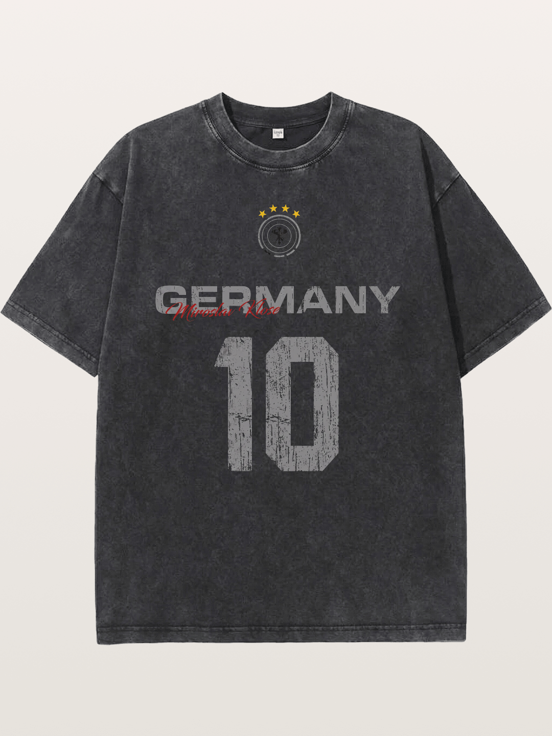 Germany Muller 10 Jersey Washed T-shirt