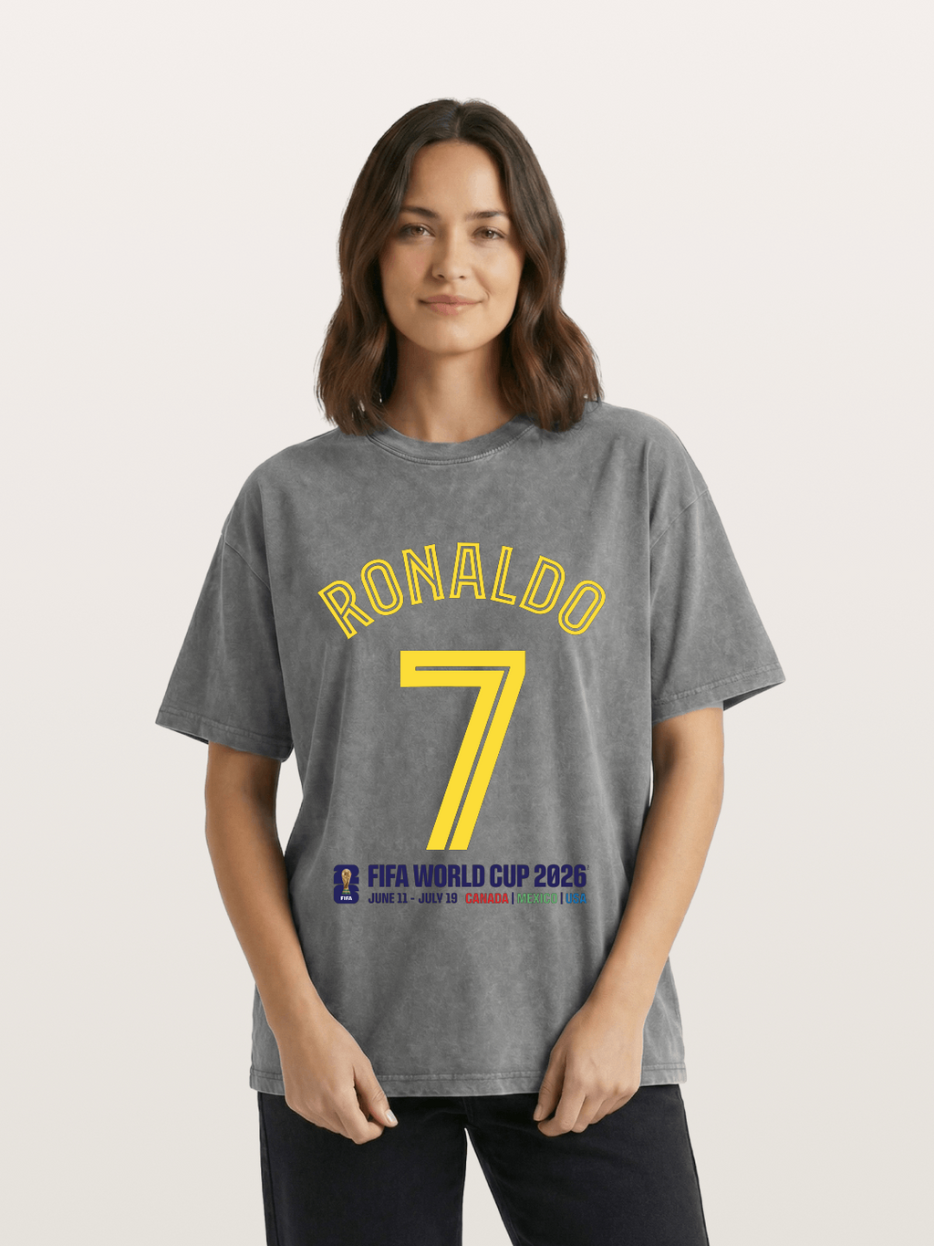 Ronaldo 7 World Cup 2026 Washed T-shirt