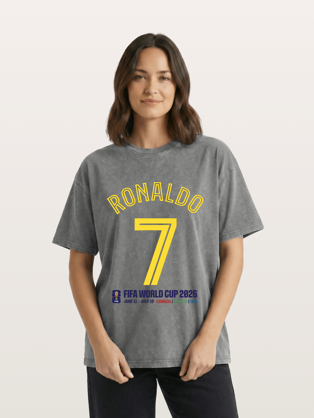 Ronaldo 7 World Cup 2026 Washed T-shirt