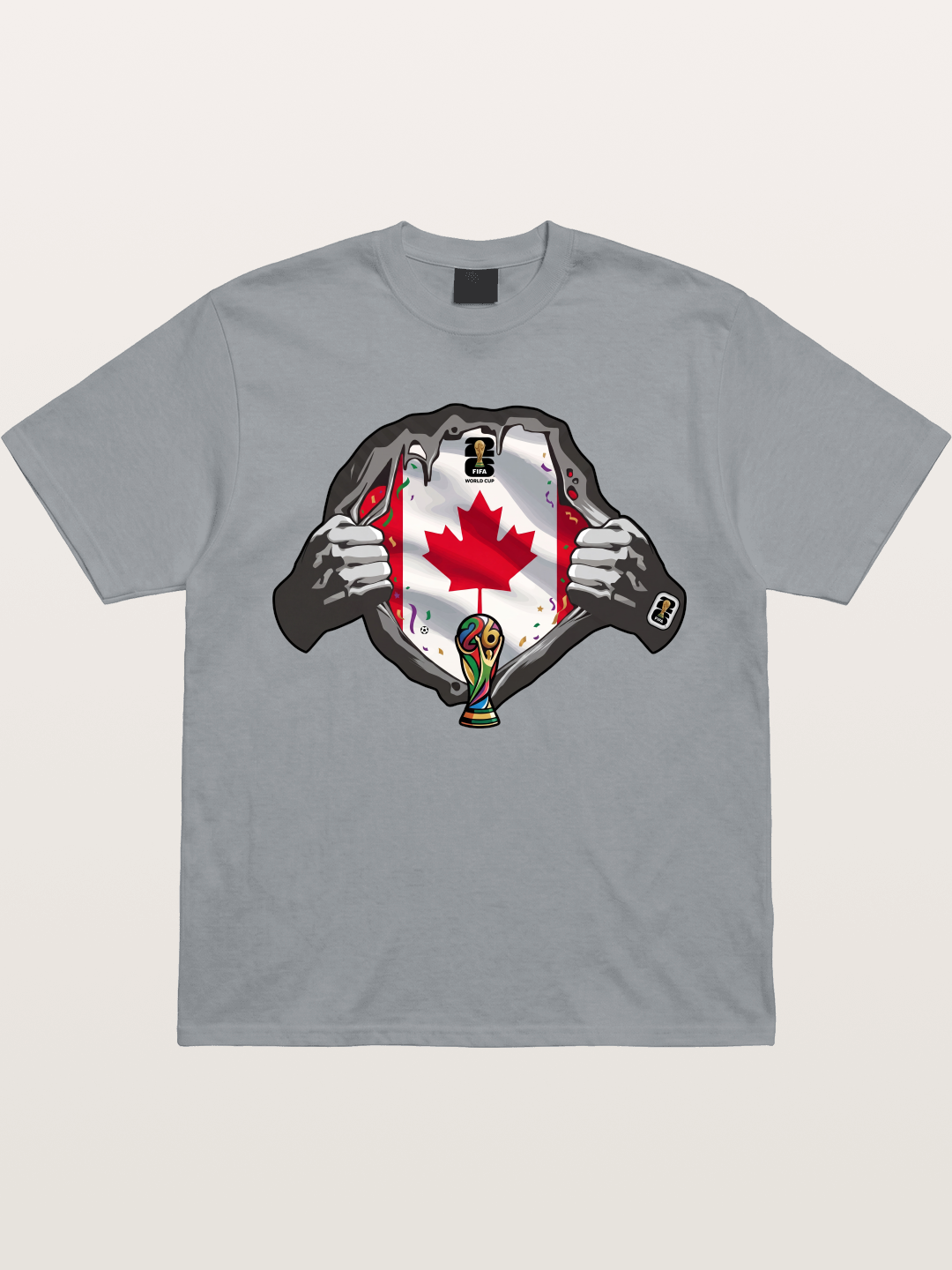 Canada Flag World Cup Poster Gildan T-shirt
