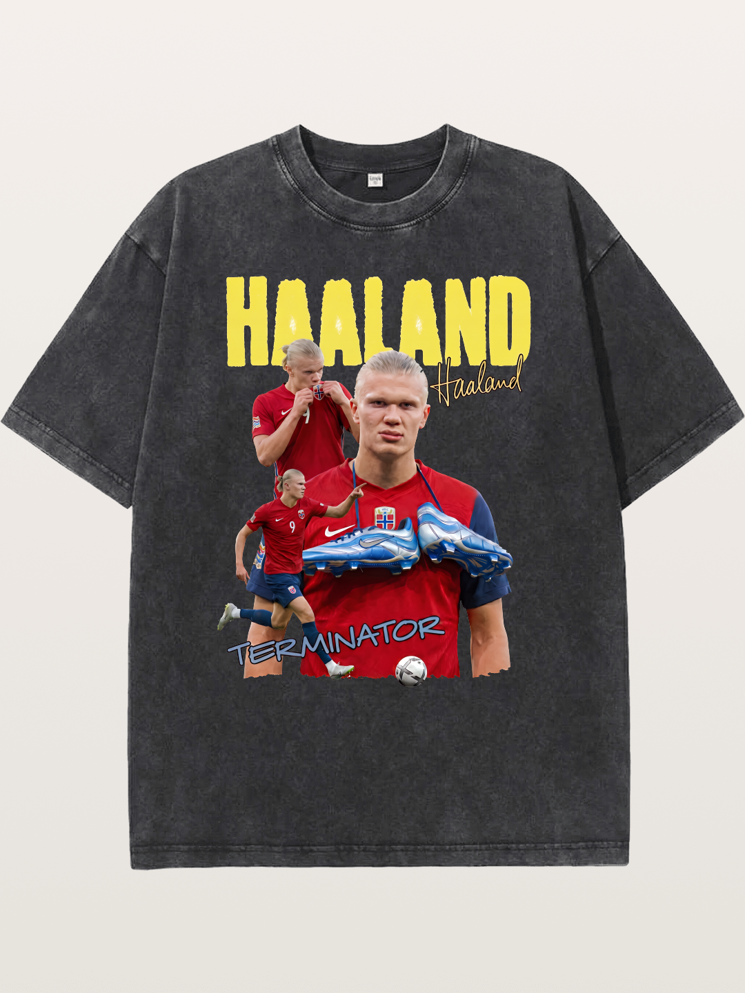 Erling Haaland H9 Poster Washed T-shirt
