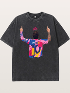 Messi No.10 Celebration Pose Washed T-shirt