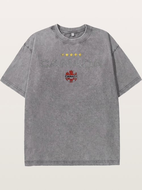 Canada Soccer Team Crest Washed T-shirt