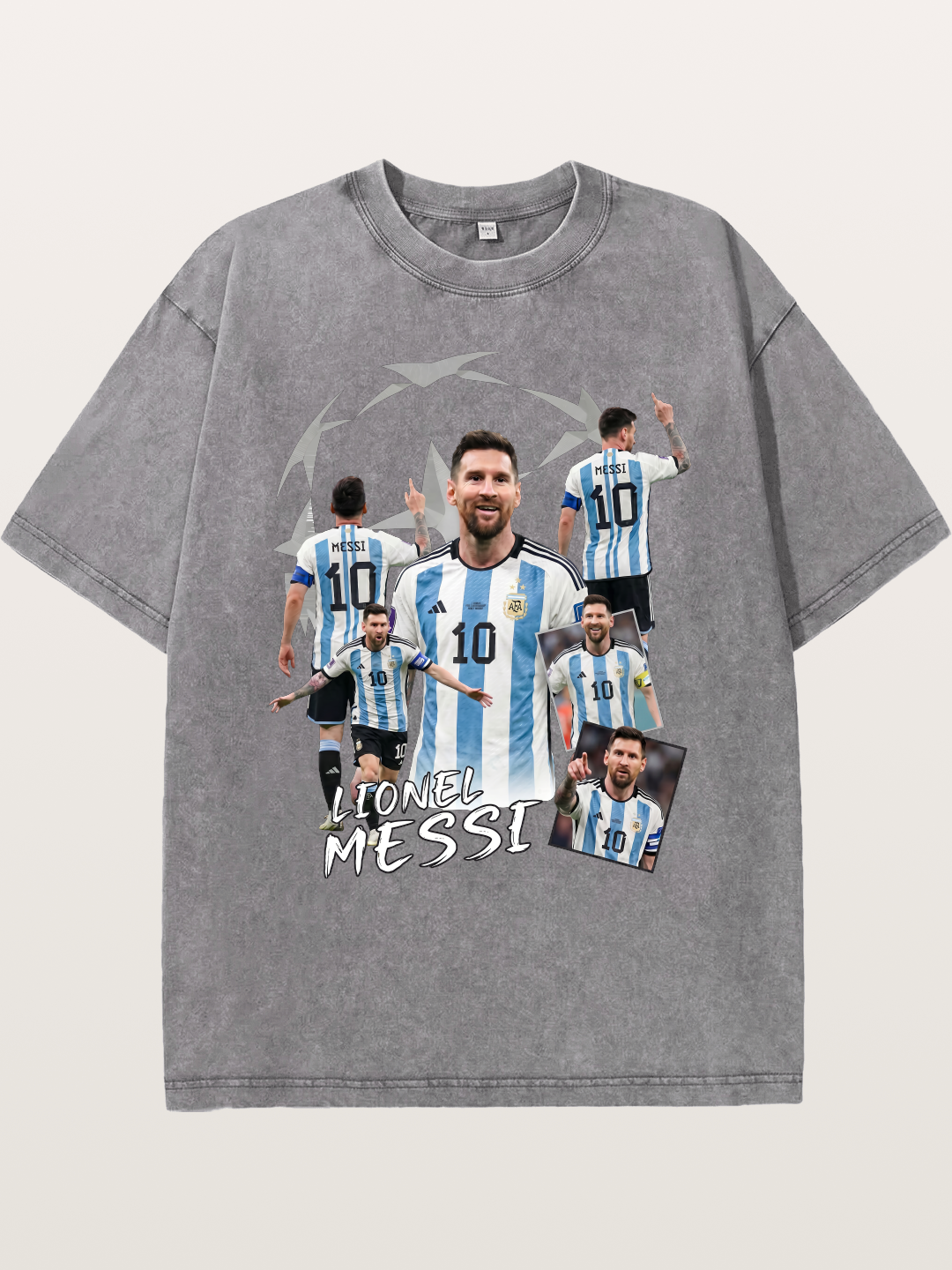 Lionel Messi Career Tribute Washed T-shirt