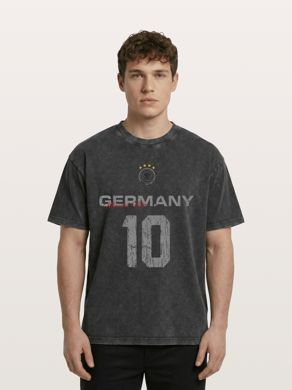 Germany Muller 10 Jersey Washed T-shirt