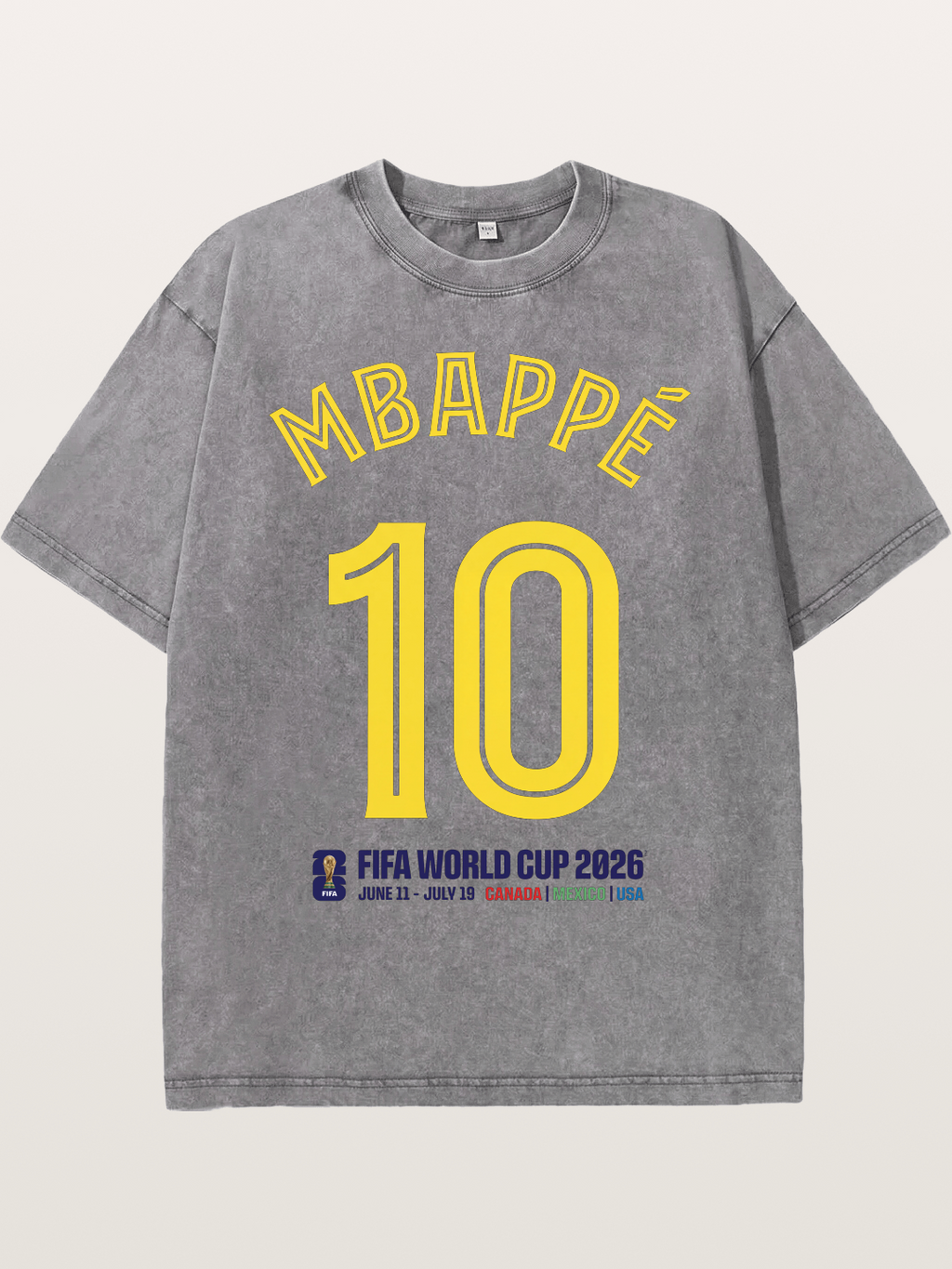 Mbapp¨¦ 10 World Cup 2026 Washed T-shirt