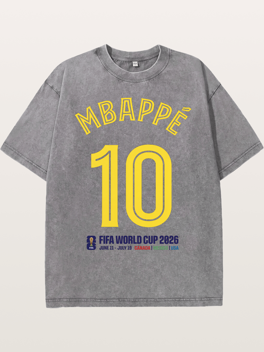 Mbapp¨¦ 10 World Cup 2026 Washed T-shirt