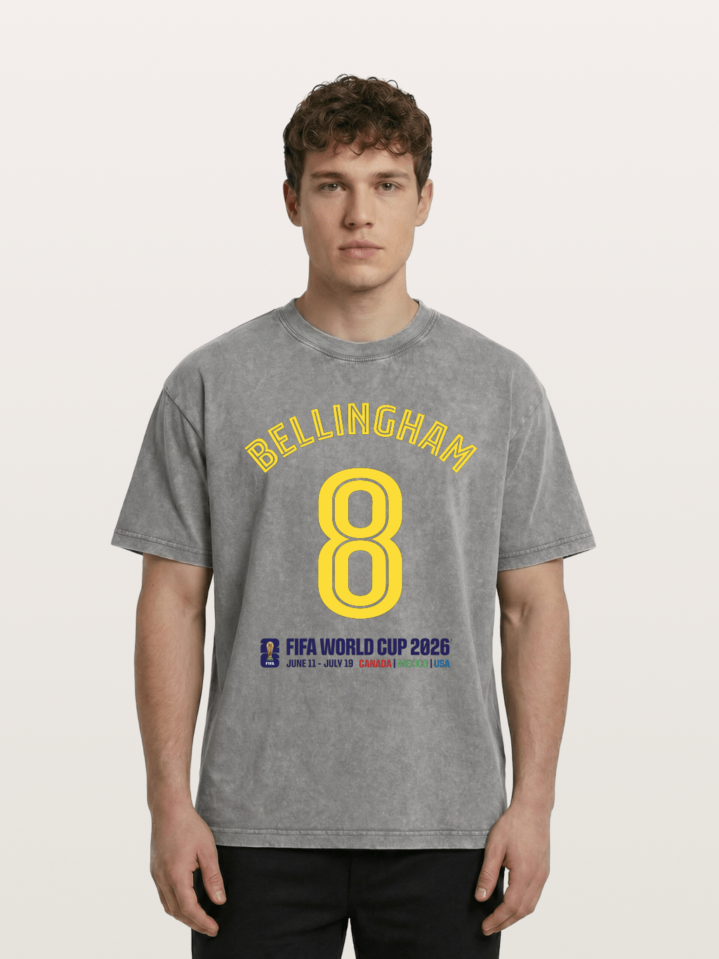 Bellingham 8 World Cup 2026 Washed T-shirt