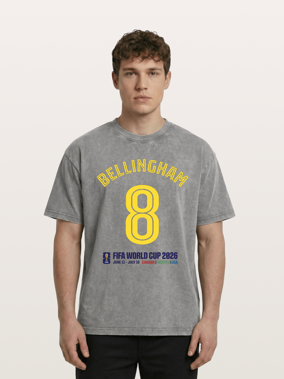 Bellingham 8 World Cup 2026 Washed T-shirt