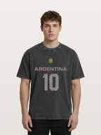 Argentina Messi 10 Retro Washed T-shirt