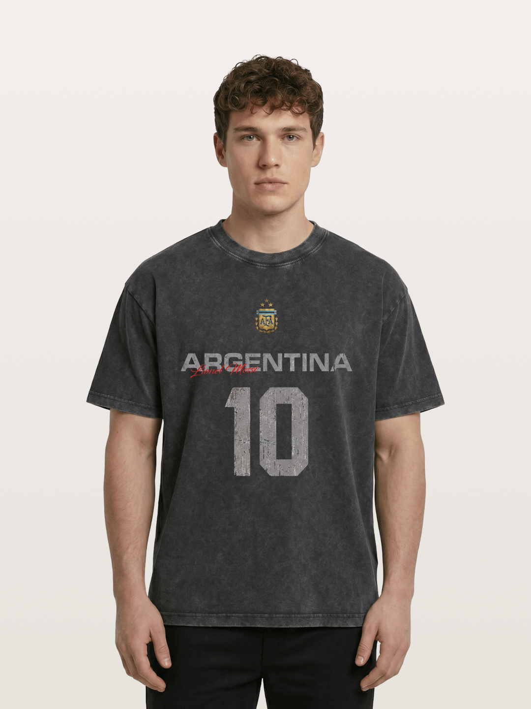 Argentina Messi 10 Retro Washed T-shirt