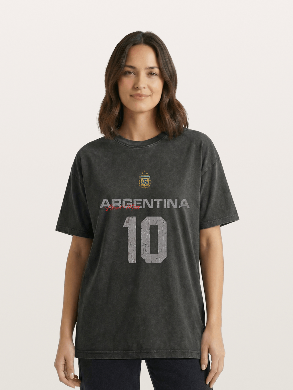 Argentina Messi 10 Retro Washed T-shirt