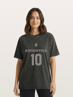 Argentina Messi 10 Retro Washed T-shirt