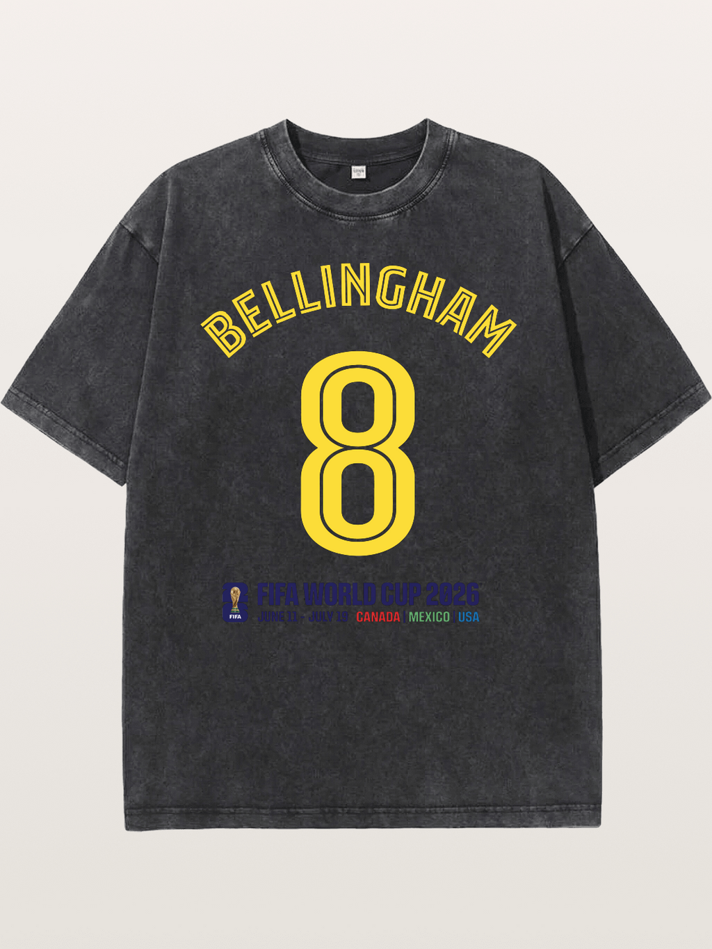 Bellingham 8 World Cup 2026 Washed T-shirt