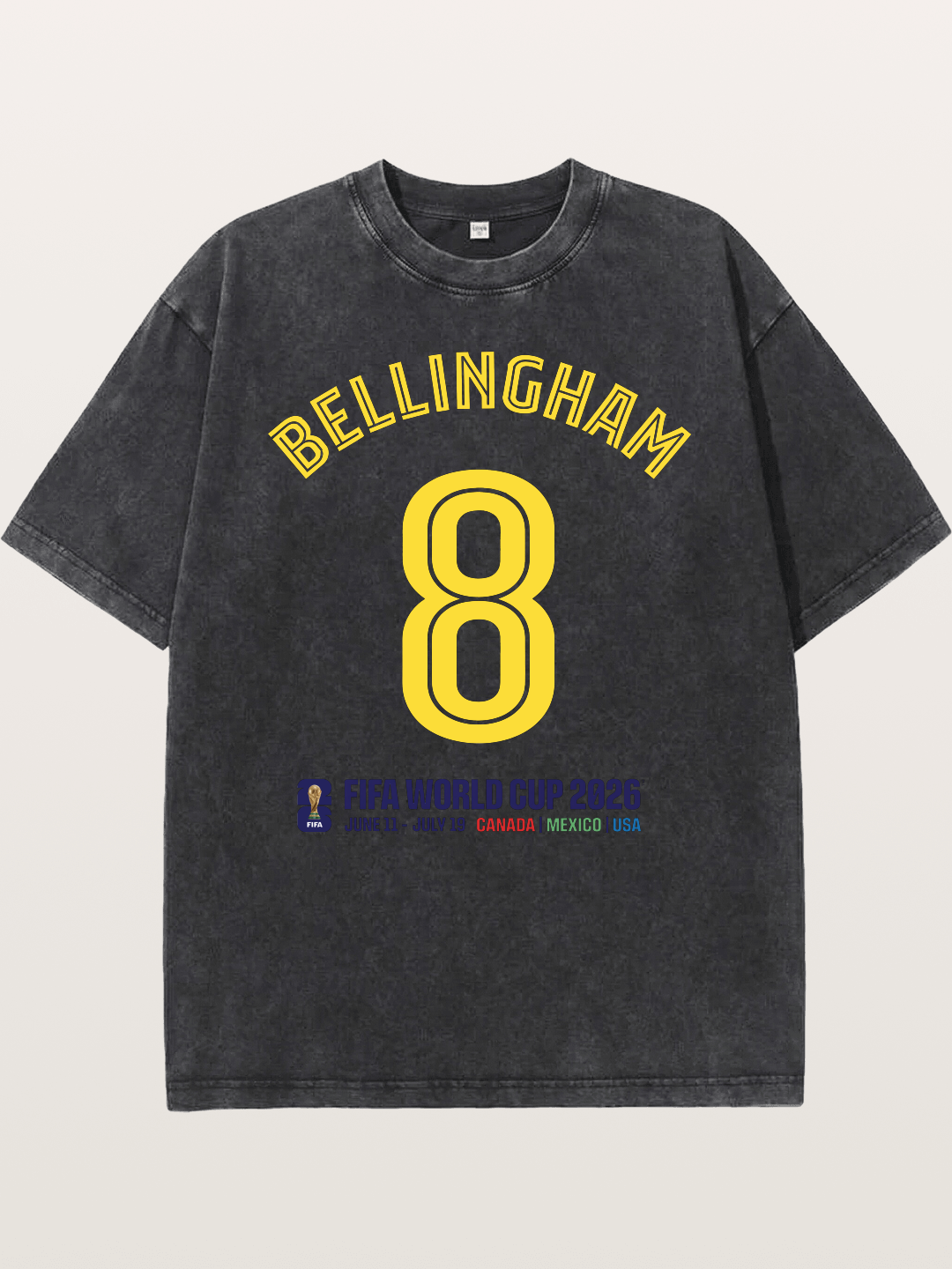 Bellingham 8 World Cup 2026 Washed T-shirt