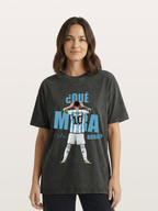 Messi ?Qu¡§| Mir¡§¡é Bobo Argentin Washed T-shirt