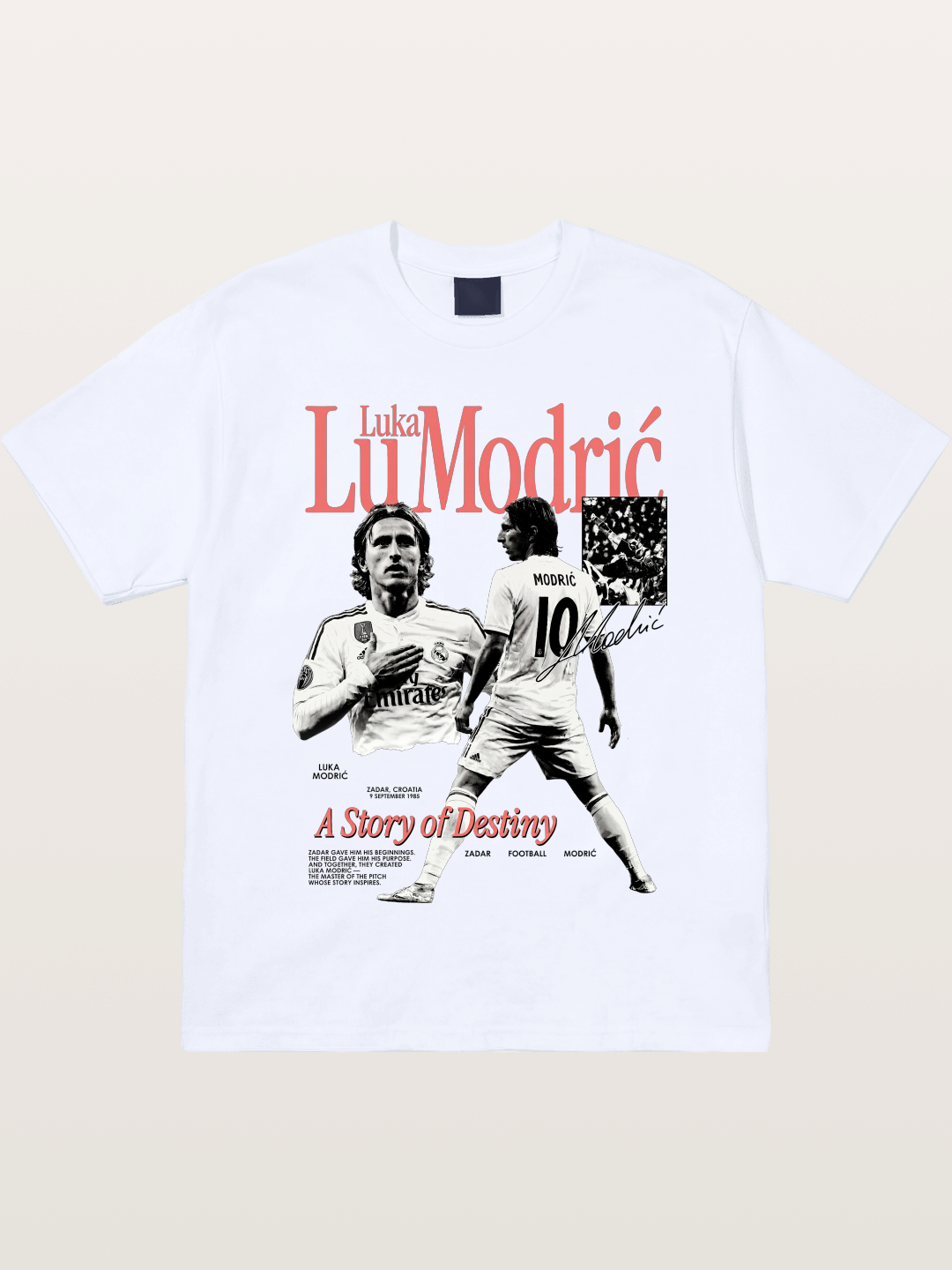Luka Modric Destiny Story Gildan T-shirt