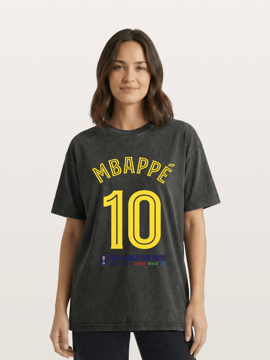 Mbapp¨¦ 10 World Cup 2026 Washed T-shirt