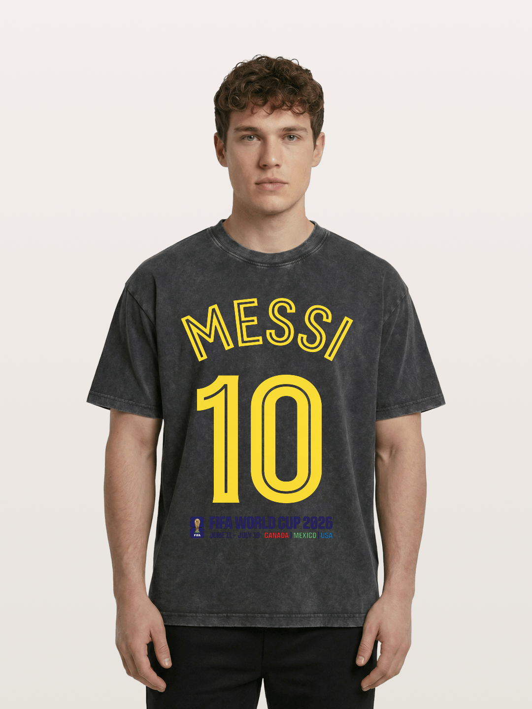 Messi 10 World Cup 2026 Washed T-shirt