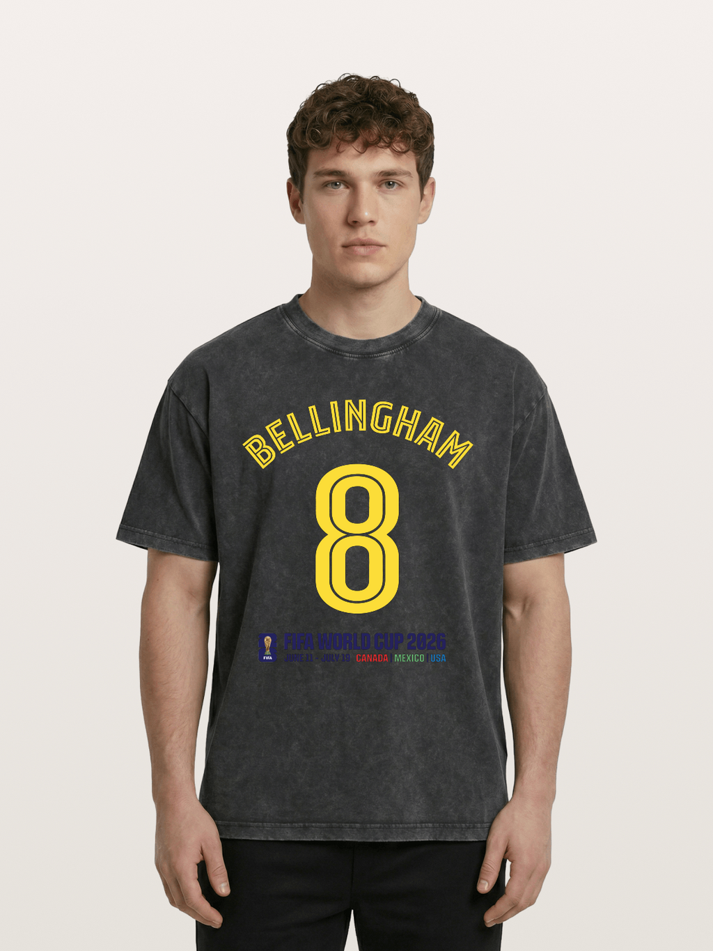 Bellingham 8 World Cup 2026 Washed T-shirt