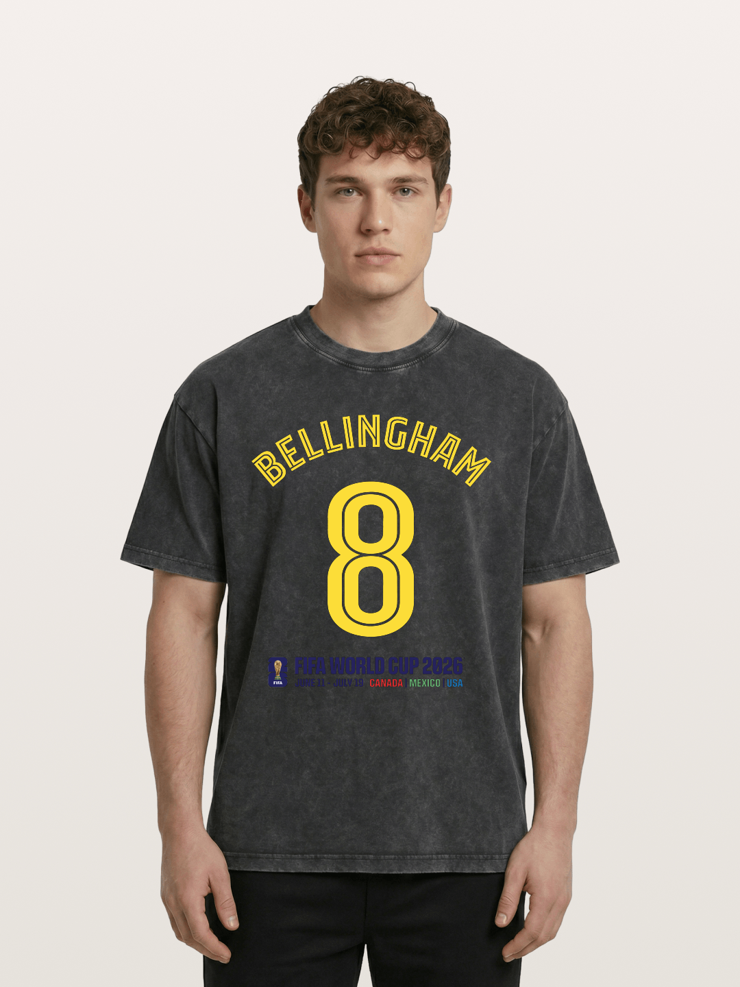 Bellingham 8 World Cup 2026 Washed T-shirt