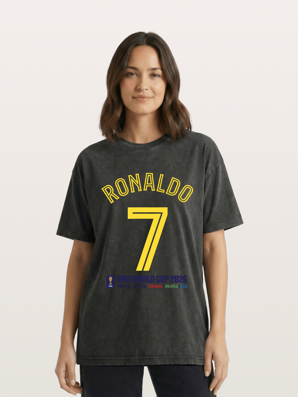 Ronaldo 7 World Cup 2026 Washed T-shirt