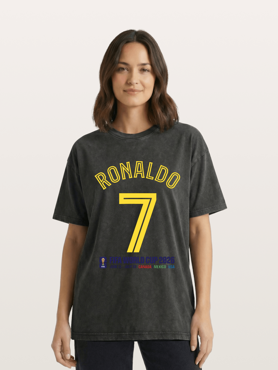 Ronaldo 7 World Cup 2026 Washed T-shirt