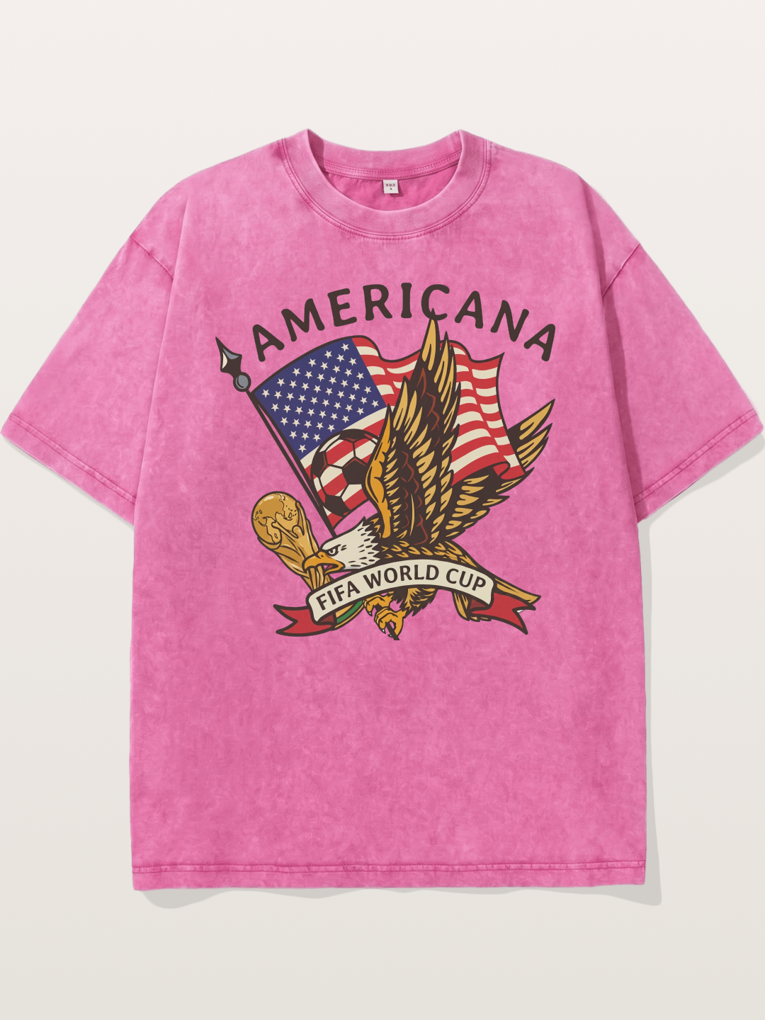 USA Eagle World Cup Graphic Washed T-shirt