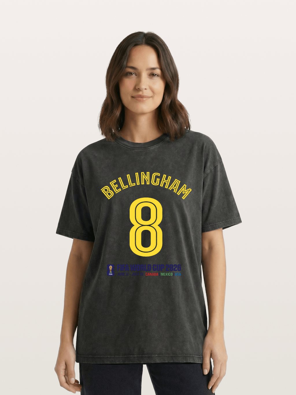 Bellingham 8 World Cup 2026 Washed T-shirt