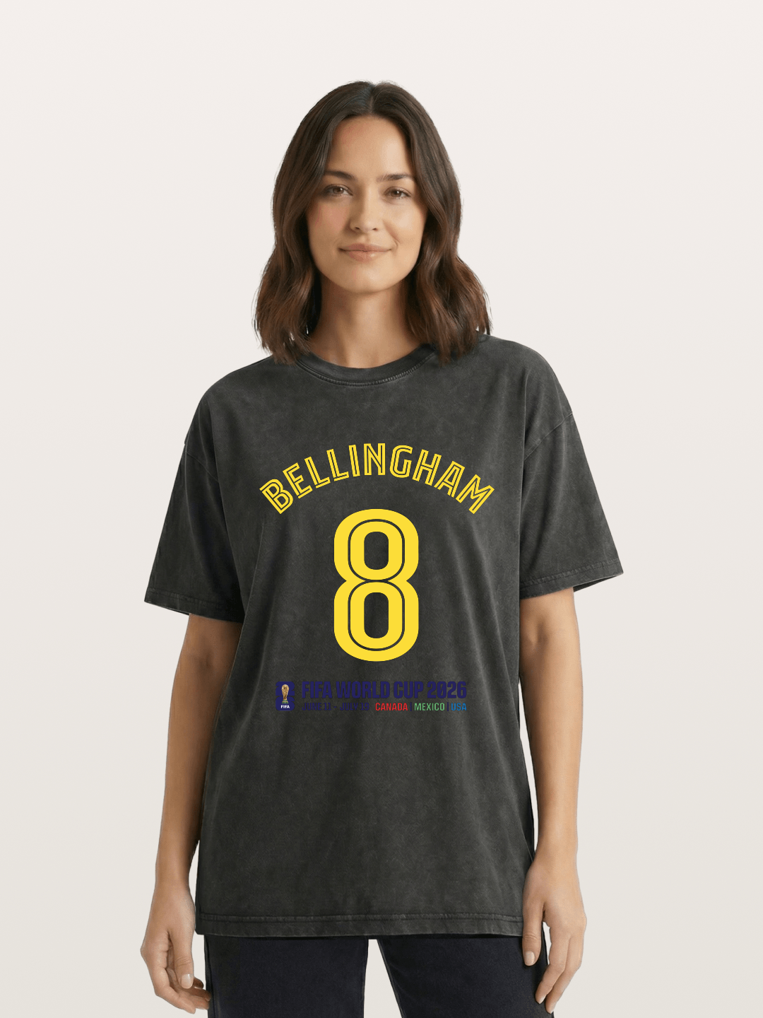 Bellingham 8 World Cup 2026 Washed T-shirt