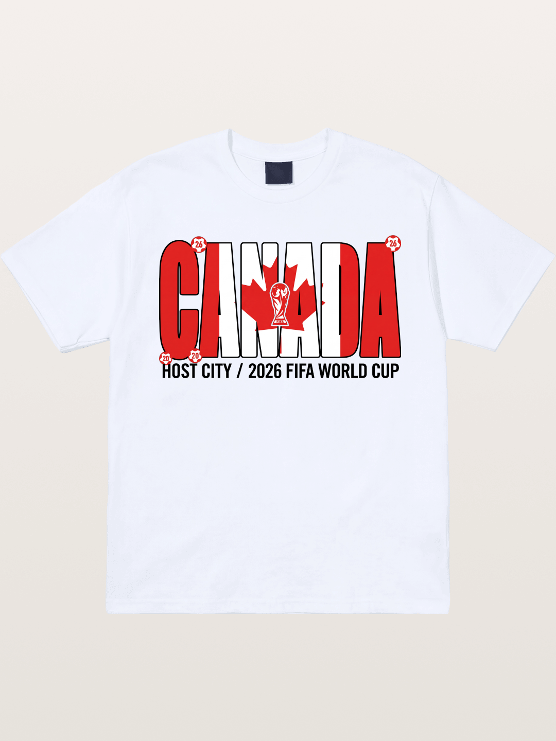 Canada 2026 World Cup Typography Gildan T-shirt