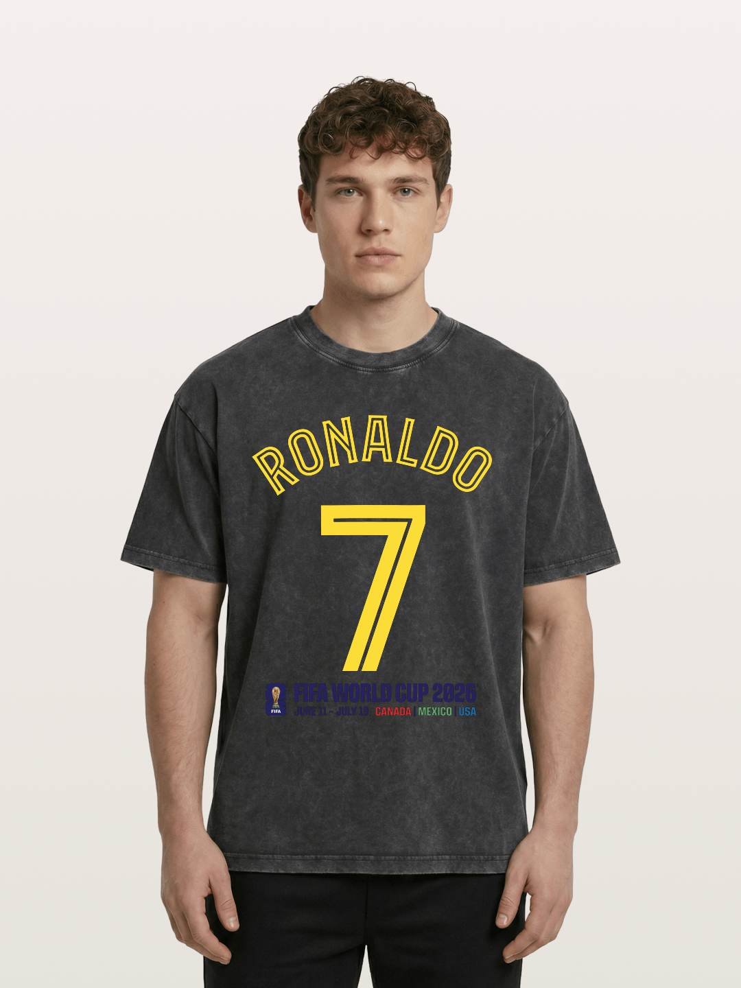 Ronaldo 7 World Cup 2026 Washed T-shirt