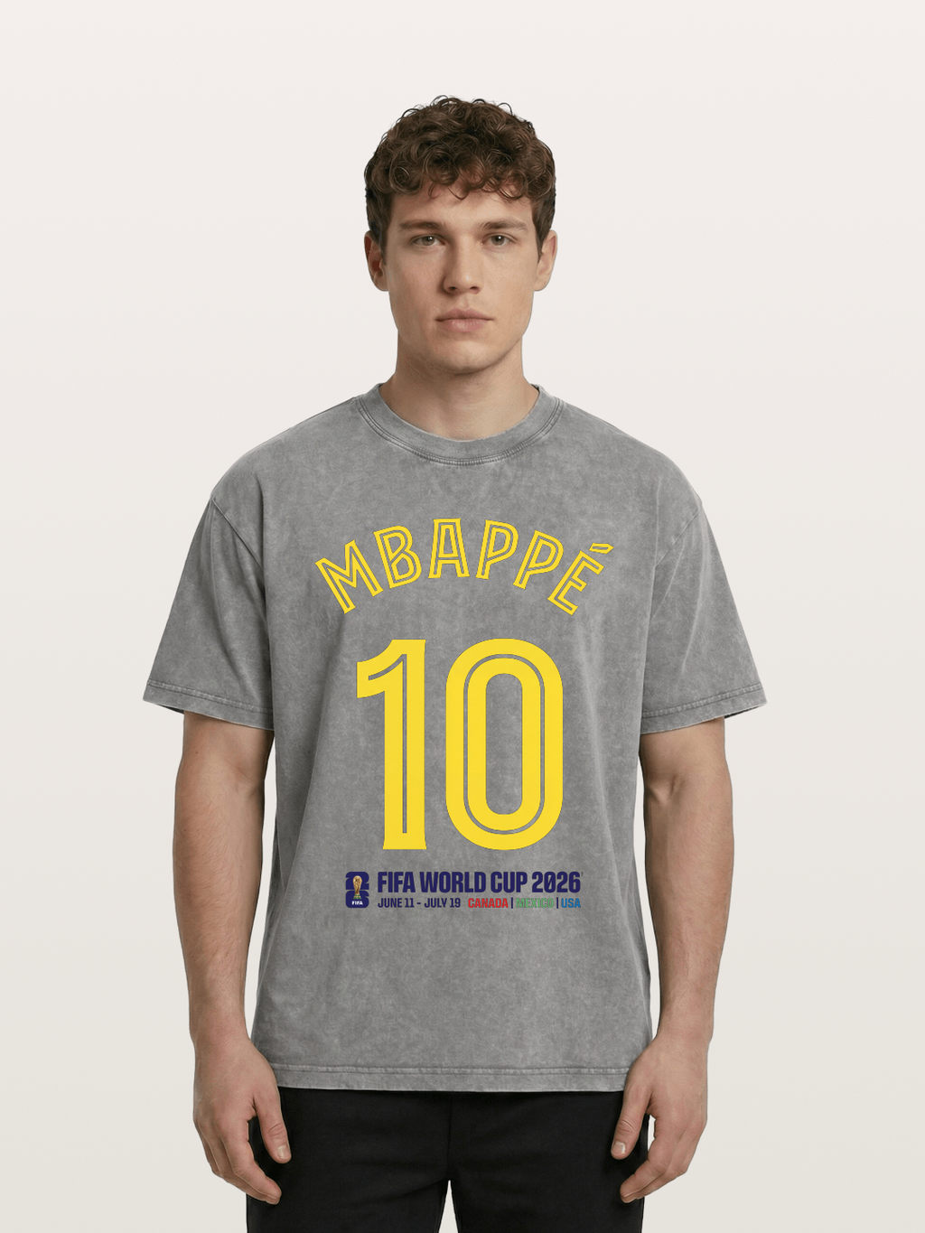 Mbapp¨¦ 10 World Cup 2026 Washed T-shirt