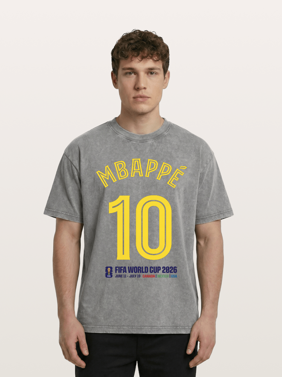 Mbapp¨¦ 10 World Cup 2026 Washed T-shirt