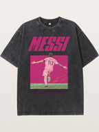 Messi Inter Miami Pink Kit Washed T-shirt