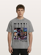 Messi Greatest of All Time Montage Washed T-shirt