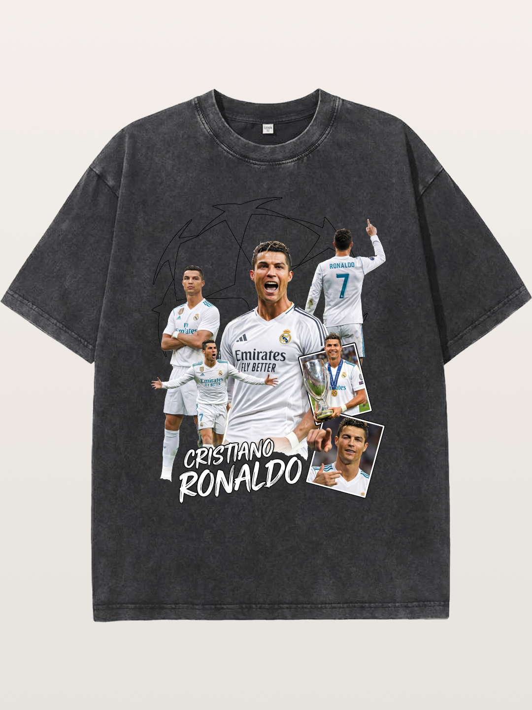 Cristiano Ronaldo Real Madrid Washed T-shirt