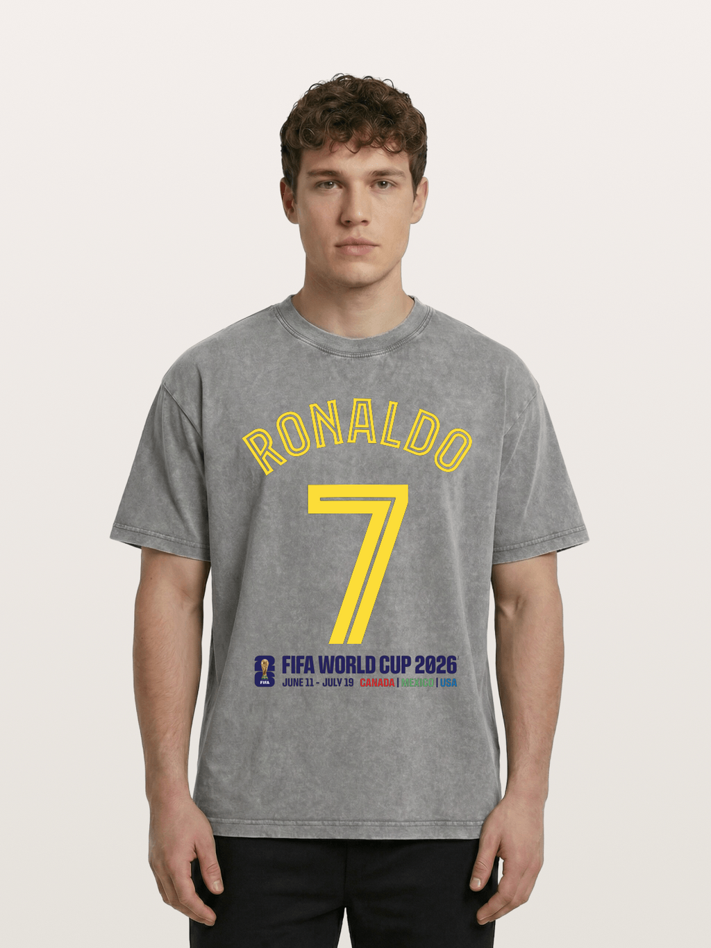 Ronaldo 7 World Cup 2026 Washed T-shirt