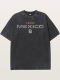 Mexico Football Retro Logo Washed T-shirt