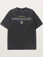 Mexico Football Retro Logo Washed T-shirt