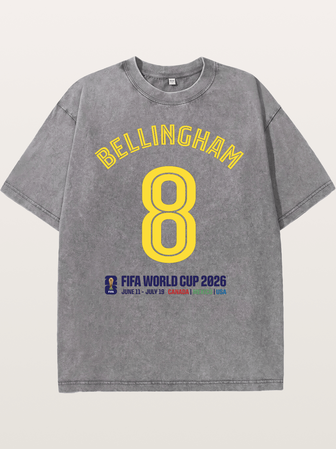 Bellingham 8 World Cup 2026 Washed T-shirt
